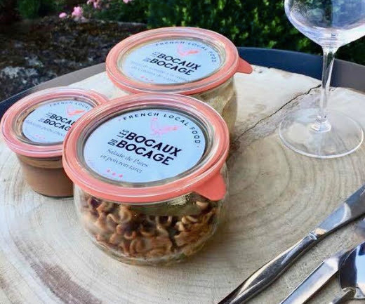 Table dressée - Paniers repas Bocaux du Bocage